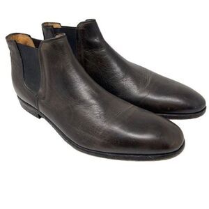 Johnston & Murphy est 1850 mens boots leather dark brown 11M BoxH